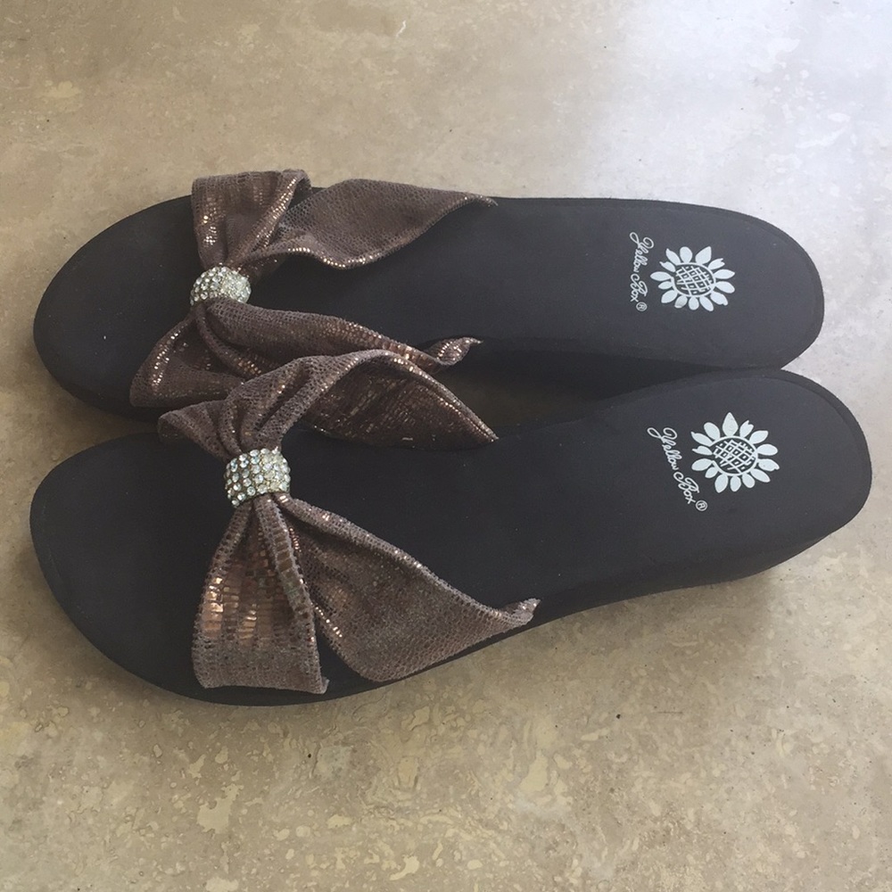 Yellow Box sandals